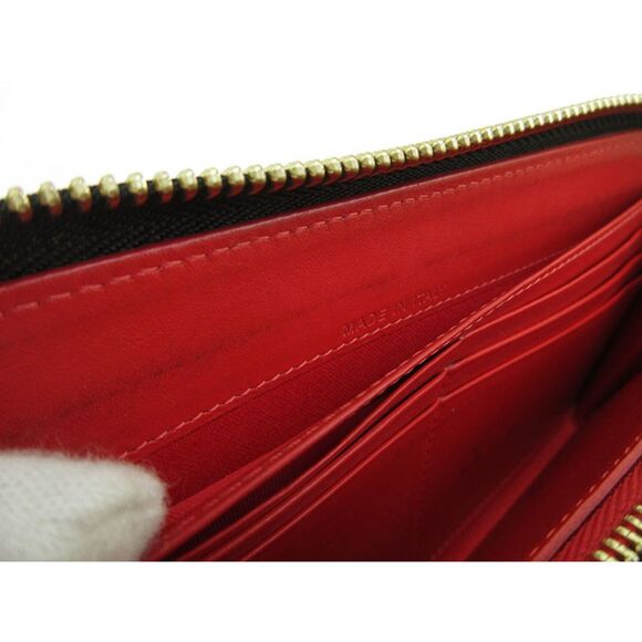 Christian Louboutin Spike Studs Panettone Round Zipper Long Wallet Black - Picture 9 of 12